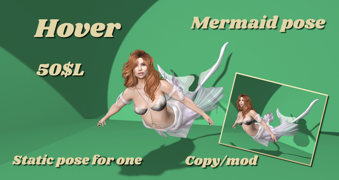 Hover - Mermaid Pose