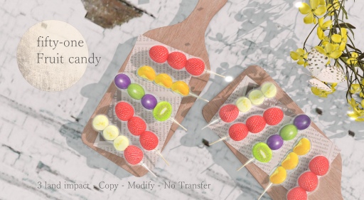 ///Fifty-one/// fruits candy