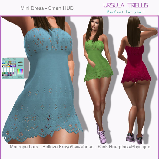 6236 Embroidery Mini Dress - [Megapack]
