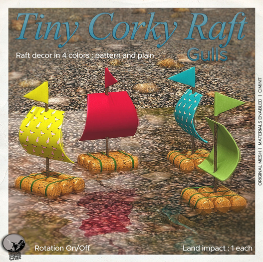 *PC* Tiny Corky Raft Gulls