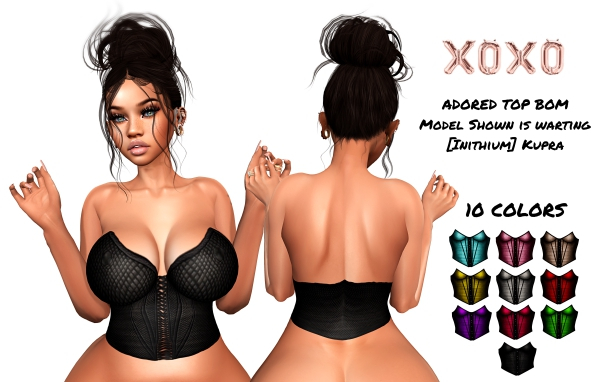 XOXO - ADORED TOP 10 COLORS BOM KUPRA