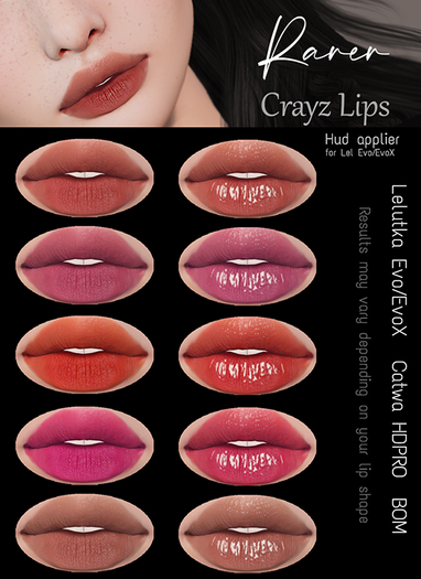 Rarer - Crayz Lips (Lelutka Evolution)