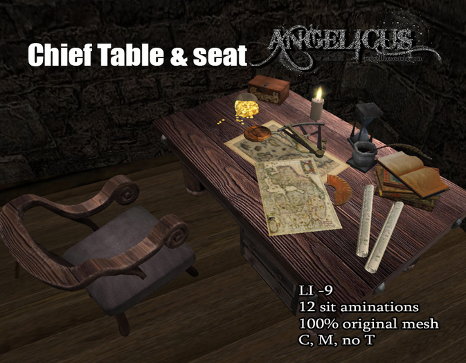 ::ANGELICUS:: Chief Table & seat