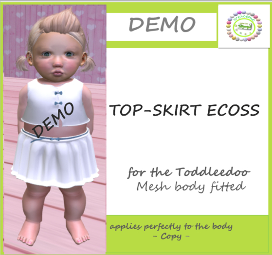 DEMO TOP SKIRT ECOSS ***Little Croc***