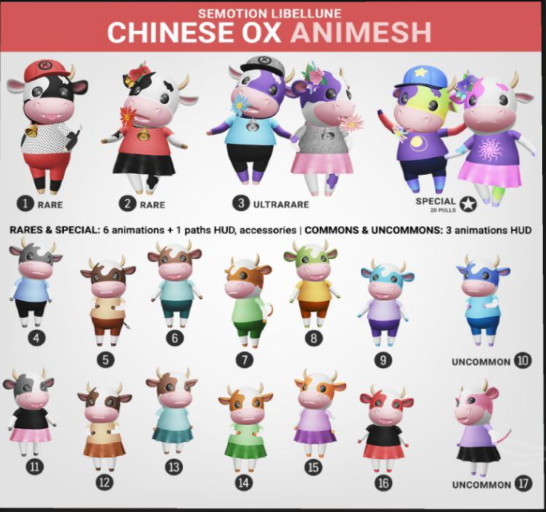 SEmotion Libellune Chinese Ox Animesh #10 UNCOMMON