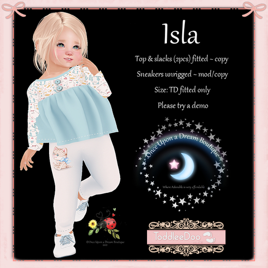 OUD Isla Blue TD Fitted Only