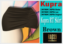 [R39] Kupra RT Skirt Brown