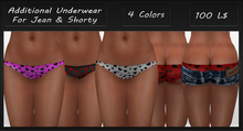 Akito - Underwear 4 Clorors for jean & shorty