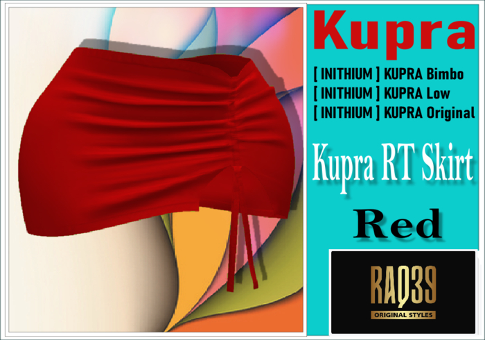 [R39] Kupra RT Skirt Red