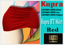[R39] Kupra RT Skirt Red
