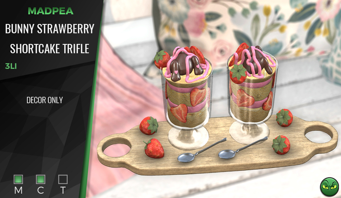MadPea Bunny Strawberry Shortcake Trifle