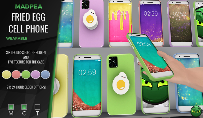 MadPea Fried Egg Cell Phone