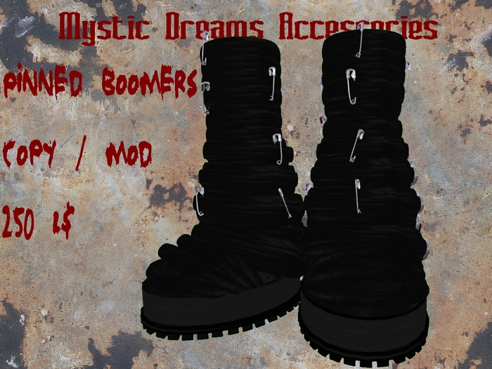 Pinned Boomer Boots
