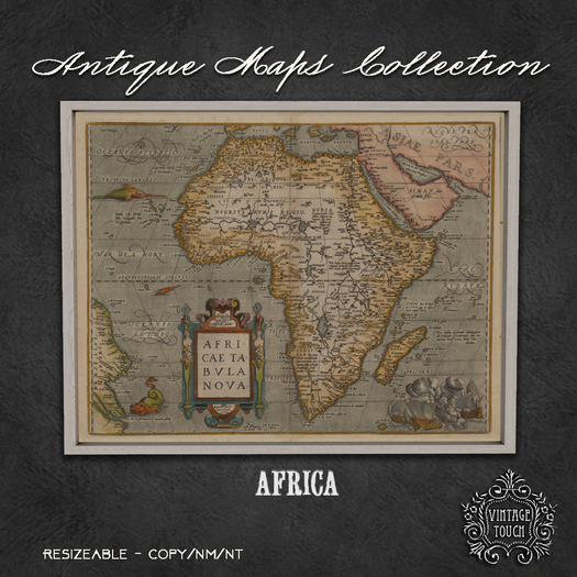 Vintage Touch Antique Map (Africa)