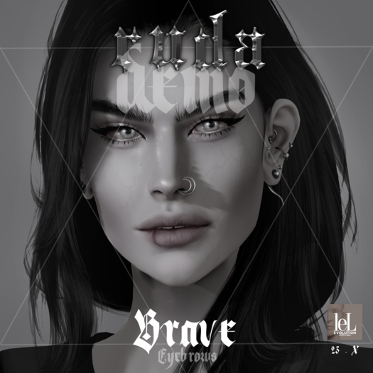 RUDA - DEMO Brave HD Brows applier - LELUTKA EVOLUTION 2.5 , X