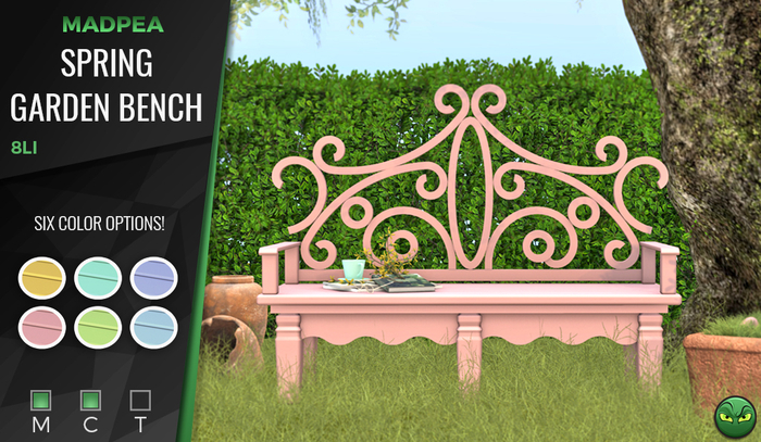MadPea Spring Garden Bench
