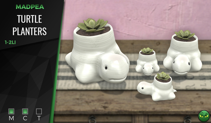 MadPea Turtle Planters