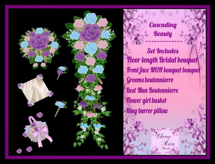 *CRF* Cascading Beauty wedding set