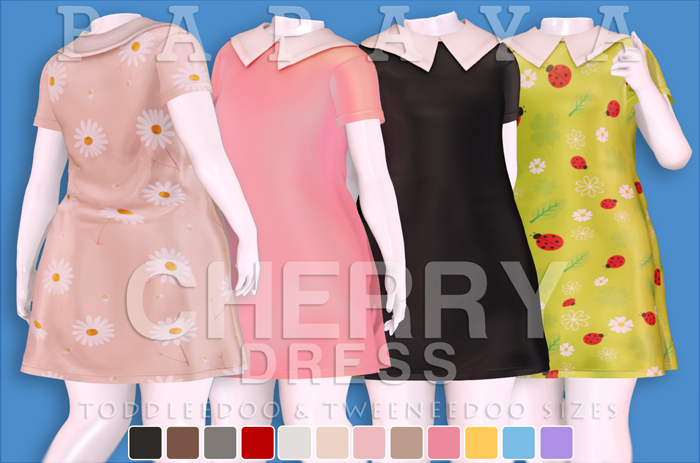 :Papaya: CHERRY Dress - FATPACK