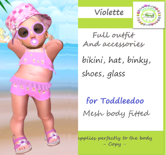 BIKINI Violette ***Little Croc***