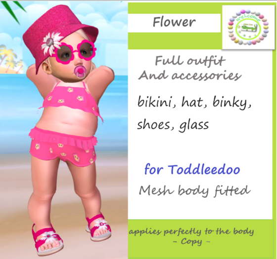 BIKINI FLOWER TD***Little Croc***