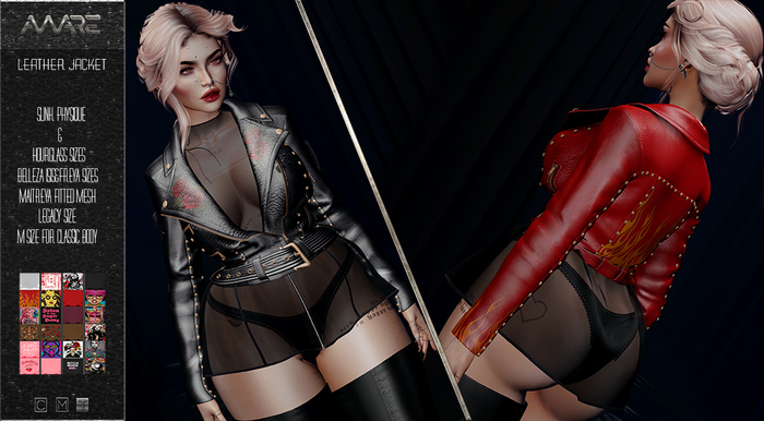 [Awear]=leather jacket DEMO