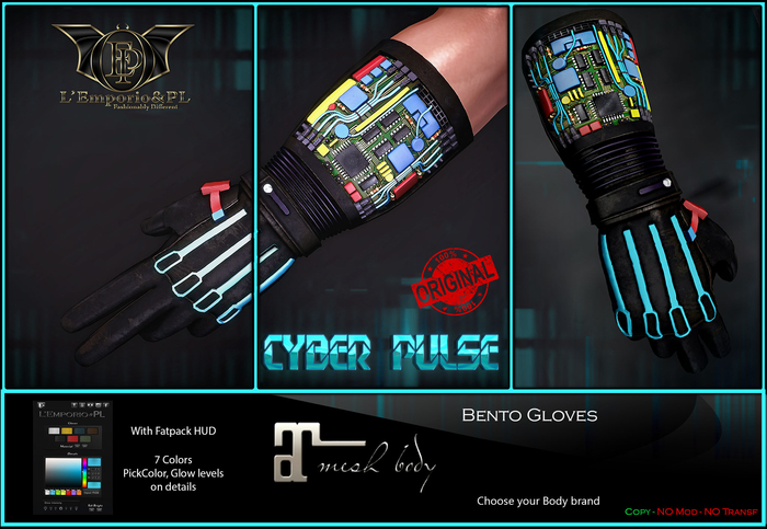 L'Emporio&PL::*Cyber Pulse *::-Gloves -Maitreya Lara V 5.3-.