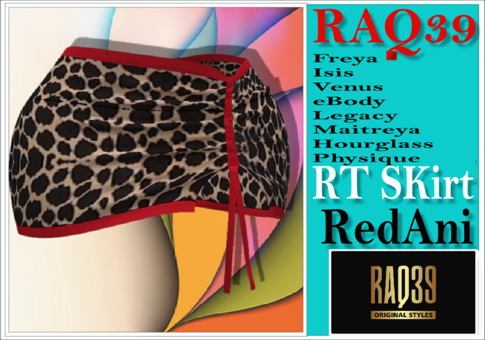 Second Life Marketplace - [R39] RT Skirt-RedAni