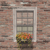Flowers  old window garden decor By Snuggles 