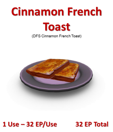 DFS Cinnamon French Toast (Texture)