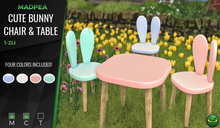 MadPea Cute Bunny Chair & Table