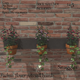 Fuchsia  flower pots wall board By Snuggles 