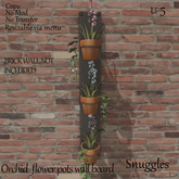 Orchid flower pots wall board By Snuggles