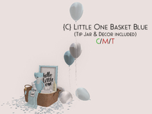 {C} Little.One.Basket Blue - Tip Jar & Decor