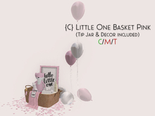 {C} Little.One.Basket Pink - Tip Jar & Decor