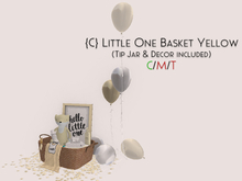 {C} Little.One.Basket Yellow - Tip Jar & Decor