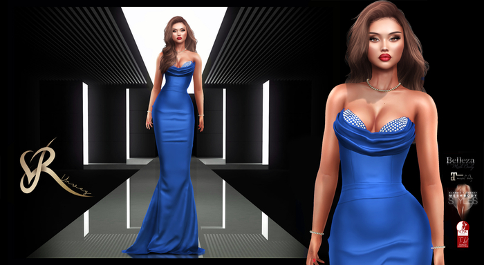 [RUNWAY] "GLAMOUR" DRESS .SAPHYRE.