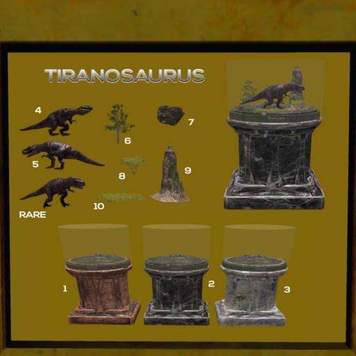 6 Tiranosaurus MonkeyMesh Box - Large Tree