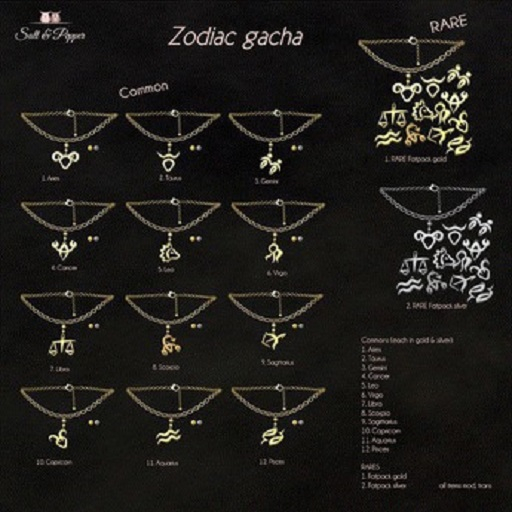 S&P Necklace zodiacs silver RARE