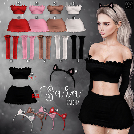 Mossu - Sara.Ears - White