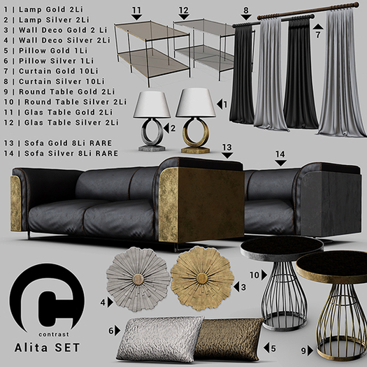 Contrast - Alita lamp (silver)