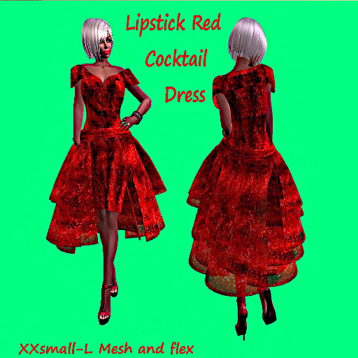 Lipstick Red Cocktail Dress