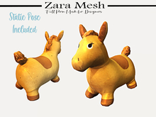 Zara Mesh - Beach - Pepe Pony Floater with Pose - FULL PERM MESH