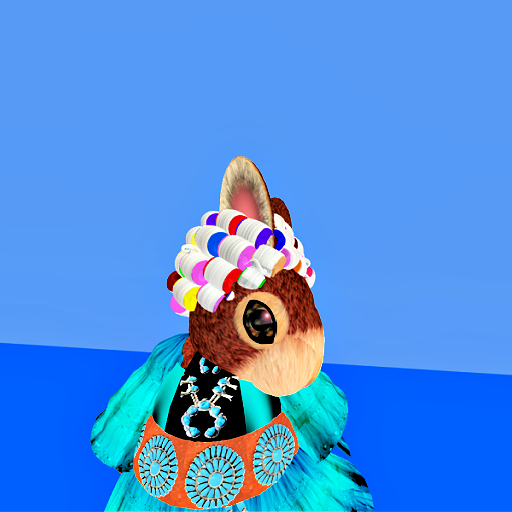 Tiny Hillbilly Hair: Rainbow Curlers - Silver hair  129 prims