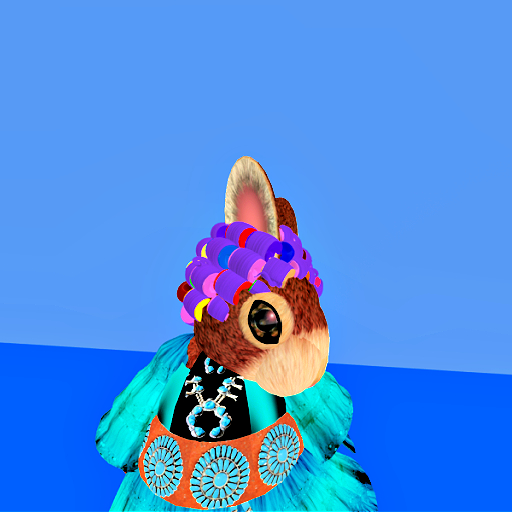 Tiny Hillbilly Hair: Rainbow Curlers - Purple hair  129 prims