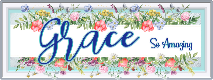 Callipepper -Grace So Amazing -Aqua Long Sign