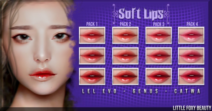 (ADD ME) ~Little Foxy B.~ Soft Lips Pack 4