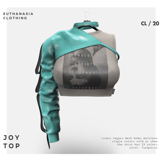 Euthanasia - Joy Tank Turquoise (add)