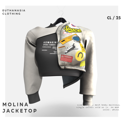 Euthanasia - Molina Jacketop White (add)