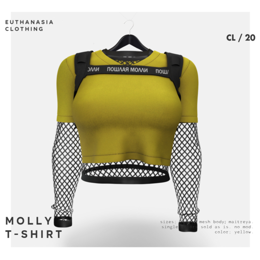 Euthanasia - Molly T-Shirt Yellow (add)